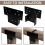 Conjunto de 4 suportes para pérgola, suportes em T de 3 vias para postes de madeira de 4x4 polegadas 4