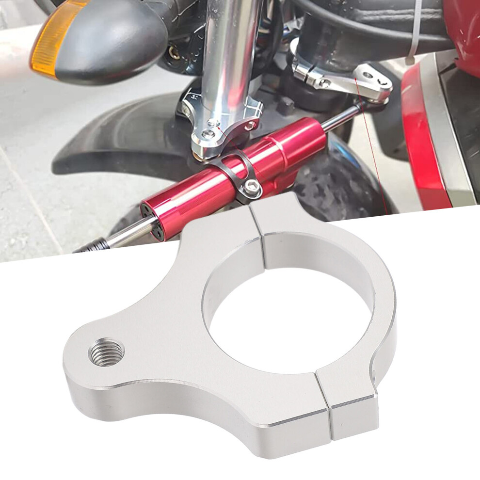 Steering Damper Fork Frame Mounting Clamp Vibrations Reduction Lightweight Damper Fork Bracket Support Holder For Motorcycle 45Mm 9421315336539