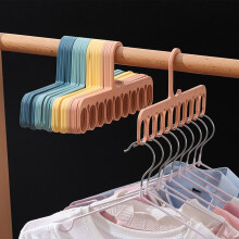 9 Holes Clothes Hanger Closet Wardrobe Organizer Multifunctional Hanging Rack for Scarf Socks Pants Green