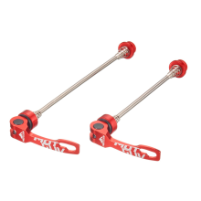Snelspannerset van aluminiumlegering voor fiets, rood