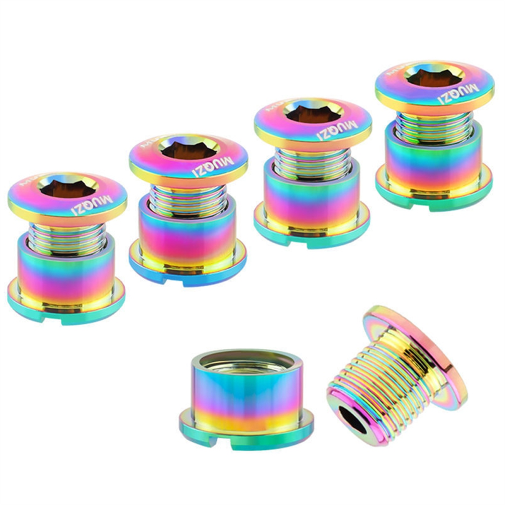 5Pcs Colorful Chainring Bolts Set 6.5Mm 4854133305695