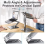 Aluminum Alloy Book Stand for Reading Adjustable Foldable Book Holder 5
