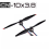 1038 10x3.8 10in Propeller High Efficiency Low Noise 2Blade Propeller 2