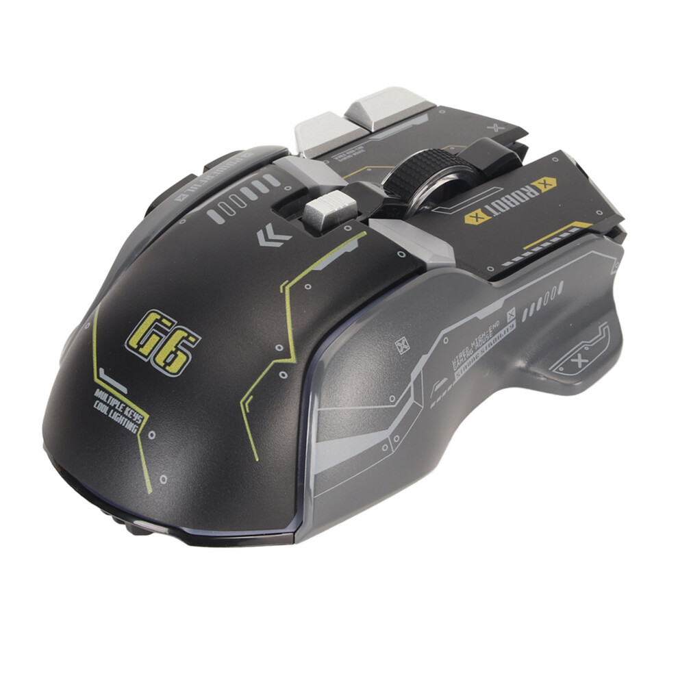 Wired Gaming Mouse 10 Button Macro Programmable 13 Rgb Lighting Modes 6 Speed 12800Dpi Wired Rgb Gaming Mice Black 7691315339034