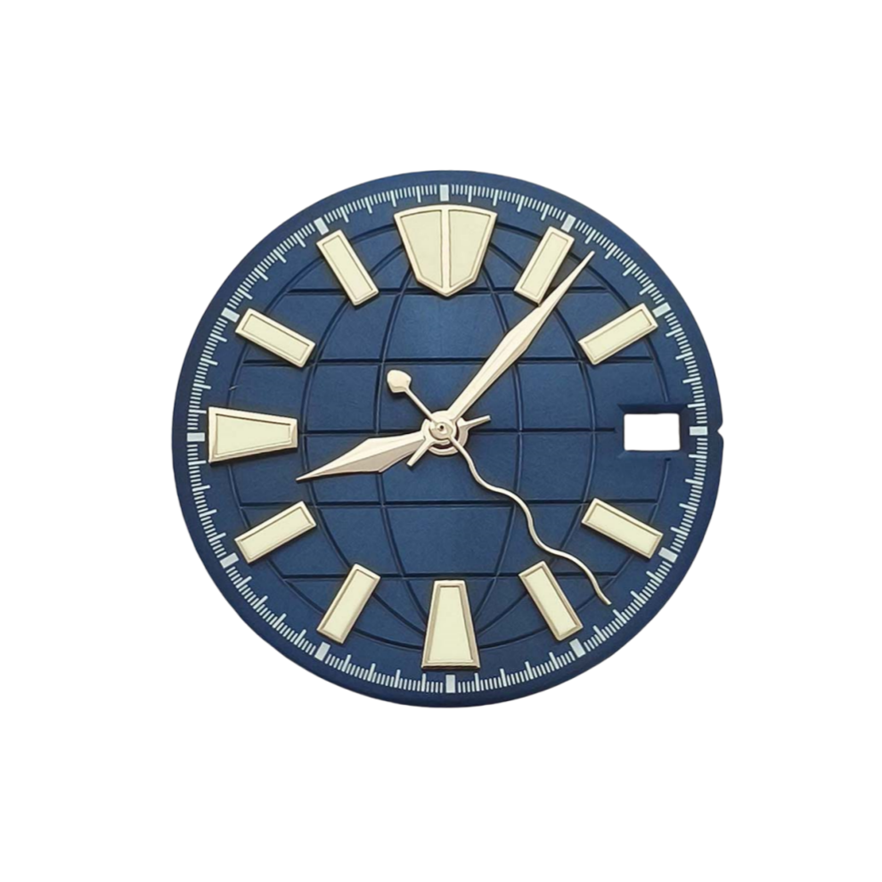 28.5mm Watch Dial for NH35/36/4R/7S Movement Green Luminous Watch Accessories (Blue)-image-OPC-PHR72DH-NEW