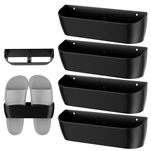 Wall Shoe Holder, Wall Mounted Shoe Rack with Self-Adhesive 1
