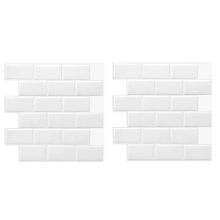 3D-teksturflisklistremerke Backsplash-tapet til kjøkkenbad