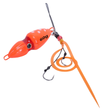 Leurre de pêche lumineux en eau salée Gourd Slider Jig, orange