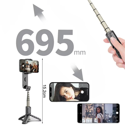Tripod Gimbal Stabilizer Selfie Stick for Mobile Phone APP Control 2