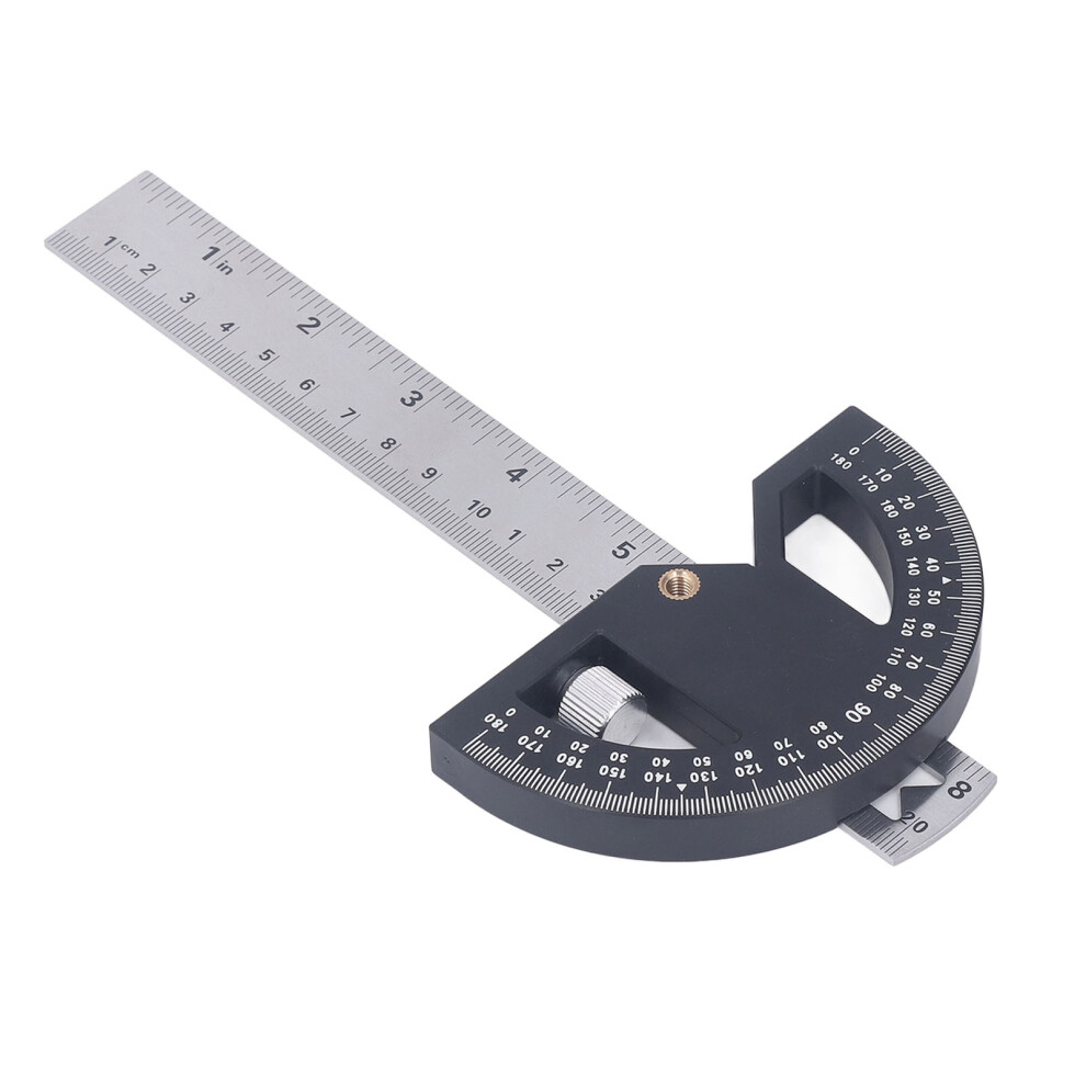 Angle Protractor Carpentry Angle Ruler For Woodworking Edge Measurement And Scribing 8In 5011315347020