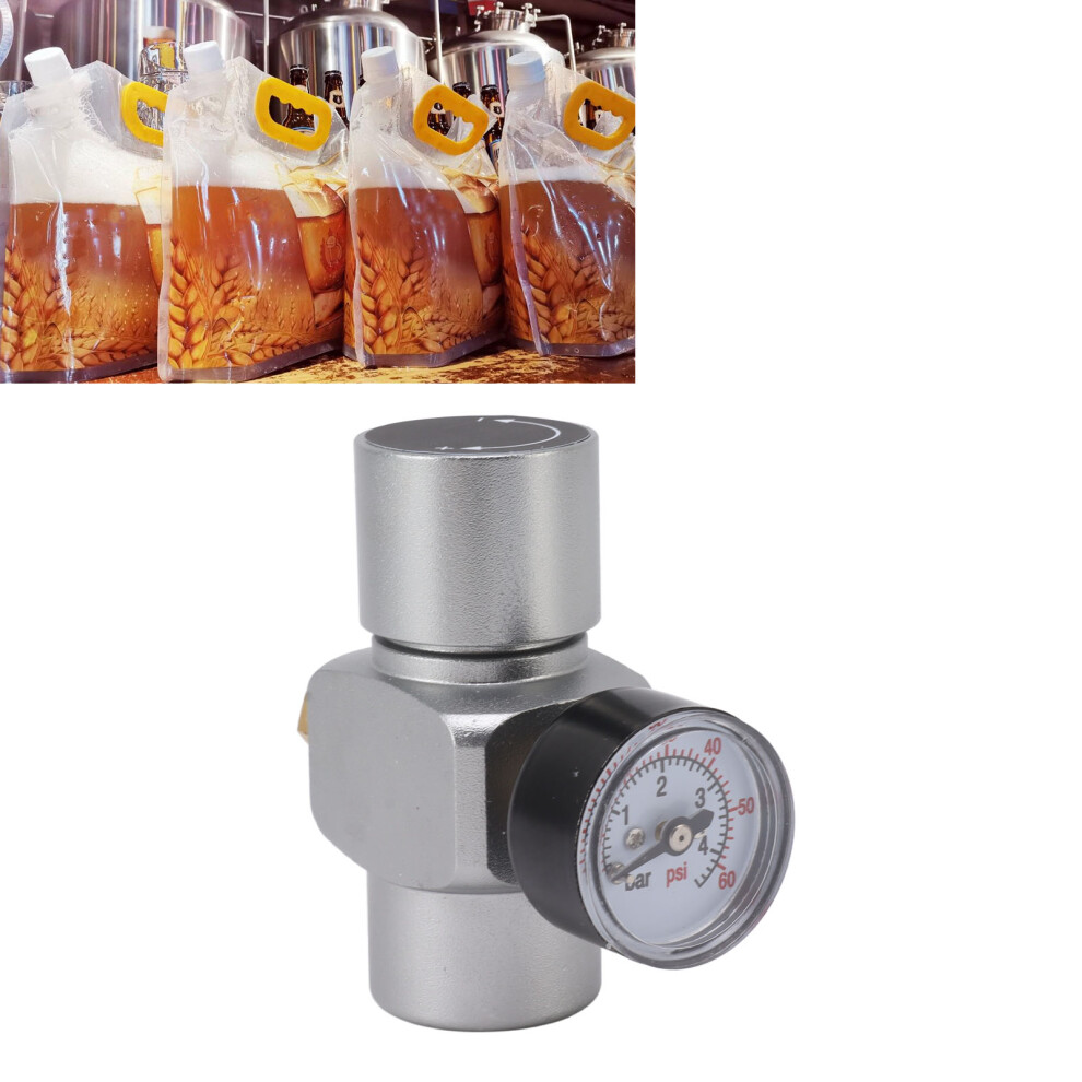 Water Pressure Reducing Valve 0Â60Psi Stainless Steel Pressure Regulator Multifunctional Hose Pressure Regulator For Homebrew 5061315348794
