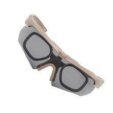 Shooting Glasses UV Protective Outdoor Military Goggles Wind Dustproof Half Frame Motorcycle Goggles Eye Protection for Men Women Khaki