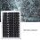 100W Solar Panel Kit Monocrystalline Solar Module with Waterproof 20A 12V 24V Controller for Car Camping 4