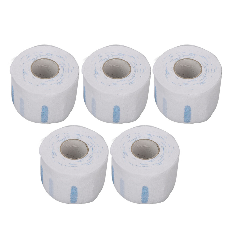 5 Rolls Barber Paper Disposable Clean Soft Skin Friendly Hair Cutting Scarf Paper for Salon Haircutting