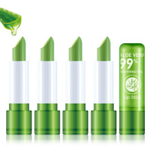 Confezione da 4 set di rossetti che cambiano colore all'aloe vera Temperatura magica che cambia colore Lucidalabbra Set trucco Impermeabile Balsa