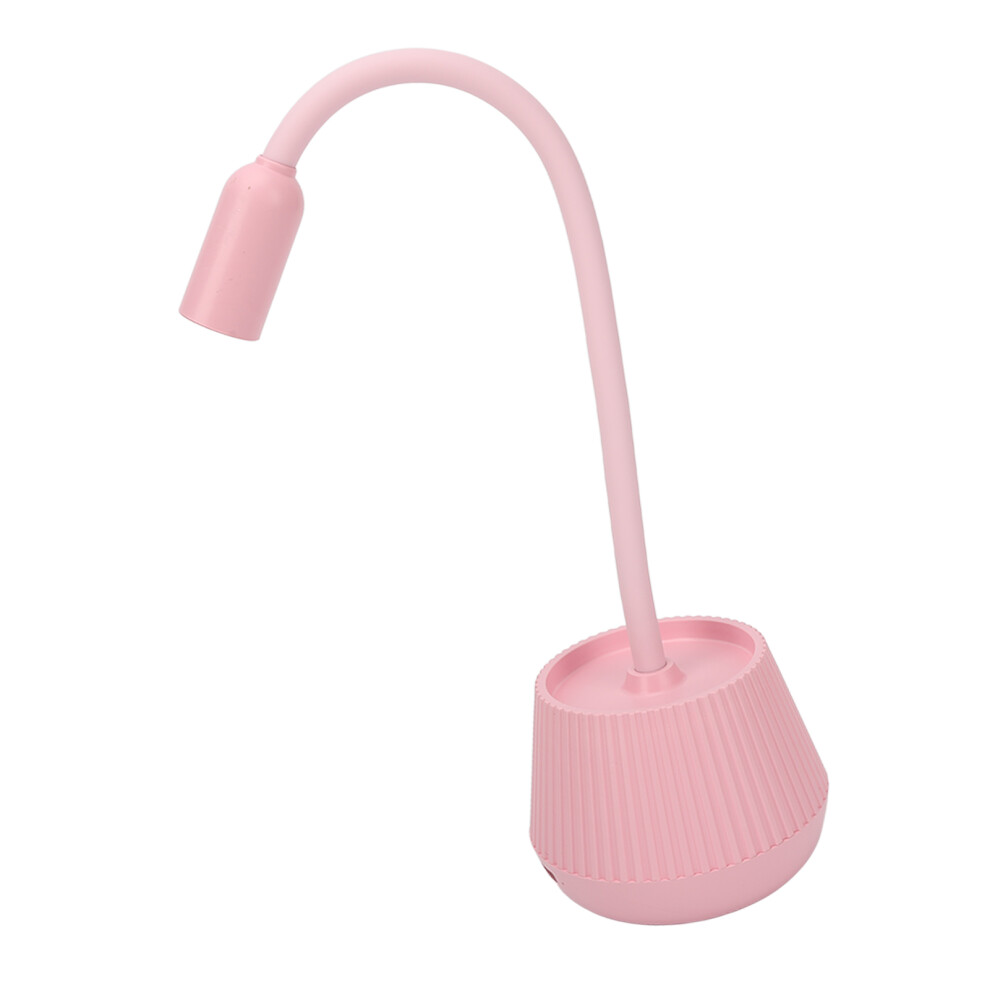 Light/Pink Gooseneck Uv Nail Fast Drying 2 Gears Timing Gooseneck Manicure Table Lamp For Beauty Salon