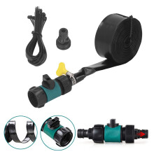 Outside Trampoline Sprinkler Adjustable Heavy Duty Waterpark Sprinkler Fun Summer Accessories Blue 8m