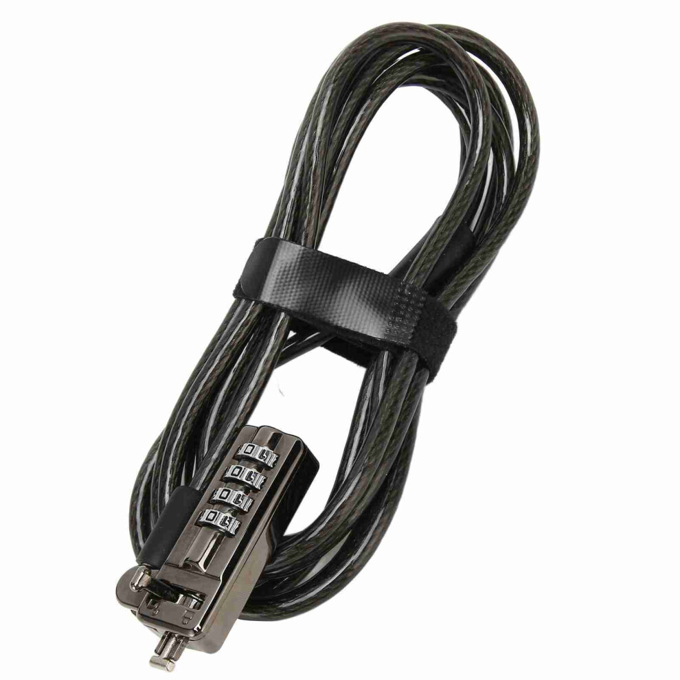 Laptop Cable Lock Theft Deterrent Keyless Lock Laptop Lock Security Cable With 4 Digit Password Protections For Lenovo Black 3251315360274