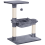 PawHut PawHut Cat Tree Scratch Post with Bed Hammock Sisal for Indoor Cats Grey 9