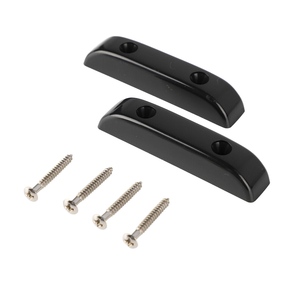 2 Pcs Bass Thumb Rest Plastic Anti Slip Light Weight Jazz Bass Guitar Thumb Finger Rest GM01 Black