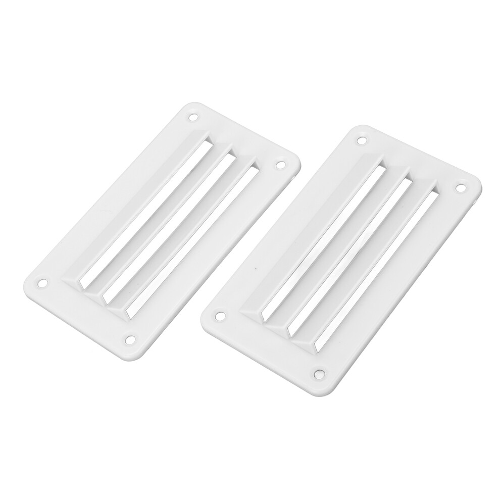 2Pcs Rv Air Vent Louver Professional Bathroom Office Ventilation Outlet Grille Louver For Boat Yacht Home White 9311315362754