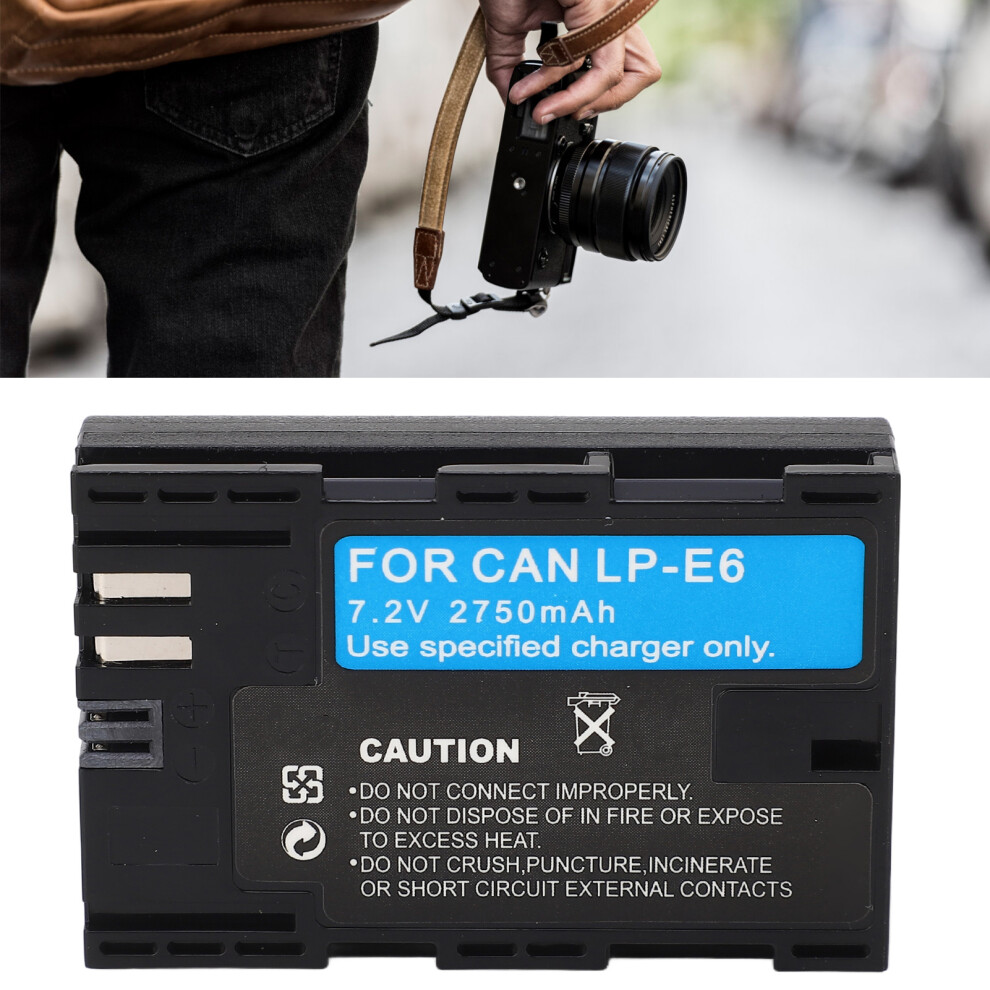 Lp E6 Battery 2750Mah Camera Lithium Battery Replacement Accessories For R5 R6 6D 7D 7D Mark Ii 60D 70D 80D 90D 5D Mark Ii Mark Iii Mark Iv 9461315369069
