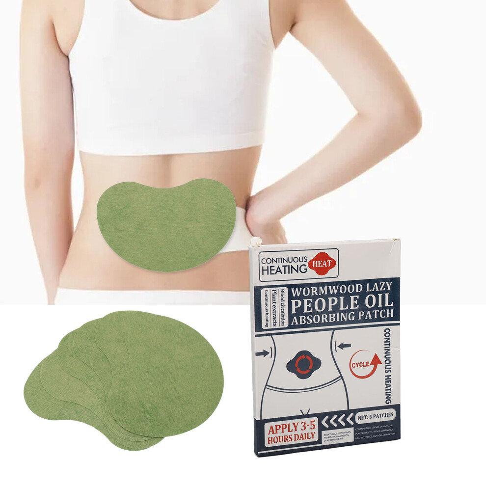 15pcs Wormwood Oil Absorbing Patch Herbal Extract Fat Burning Body Sculpting Patch for Belly Arms Legs