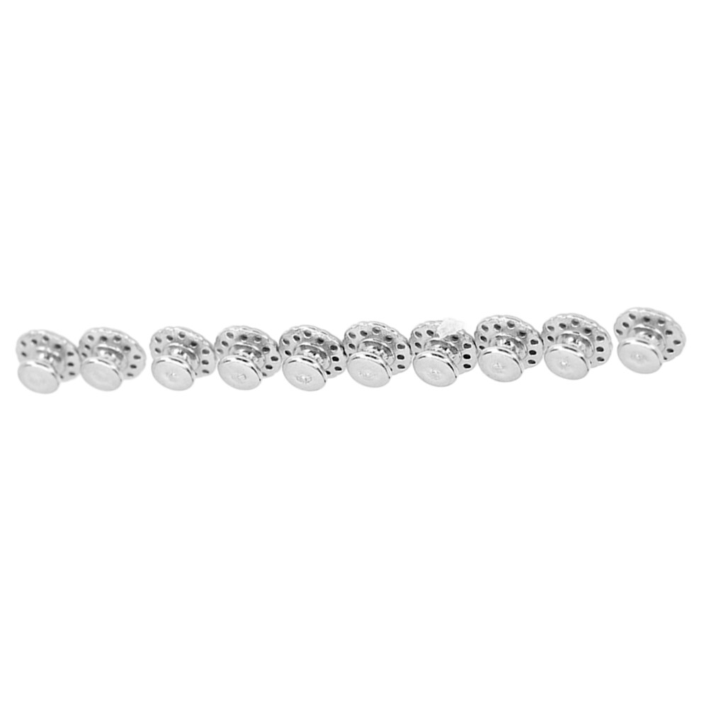 10pcs Hollow Lingual Button Stainless Steel Dental Orthodontic Lingual Button Replacement Accessory