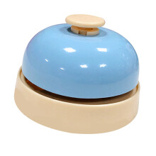 Pet Call Bell Sensitive Buttons Metal Dog Training Called Dinner Bell for Pet Toys Blue