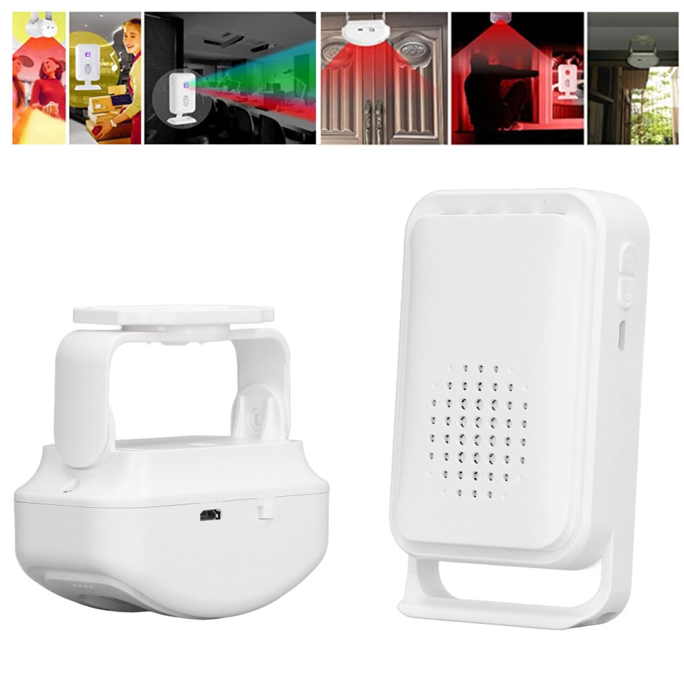 Wireless Welcome Doorbell Motion Sensor Door Entry Bell Infrared Detector Security Alarm 5V Micro Usb 6951315376820