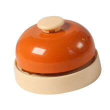 Pet Call Bell Sensitive Buttons Metal Dog Training Called Dinner Bell for Pet Toys Orange