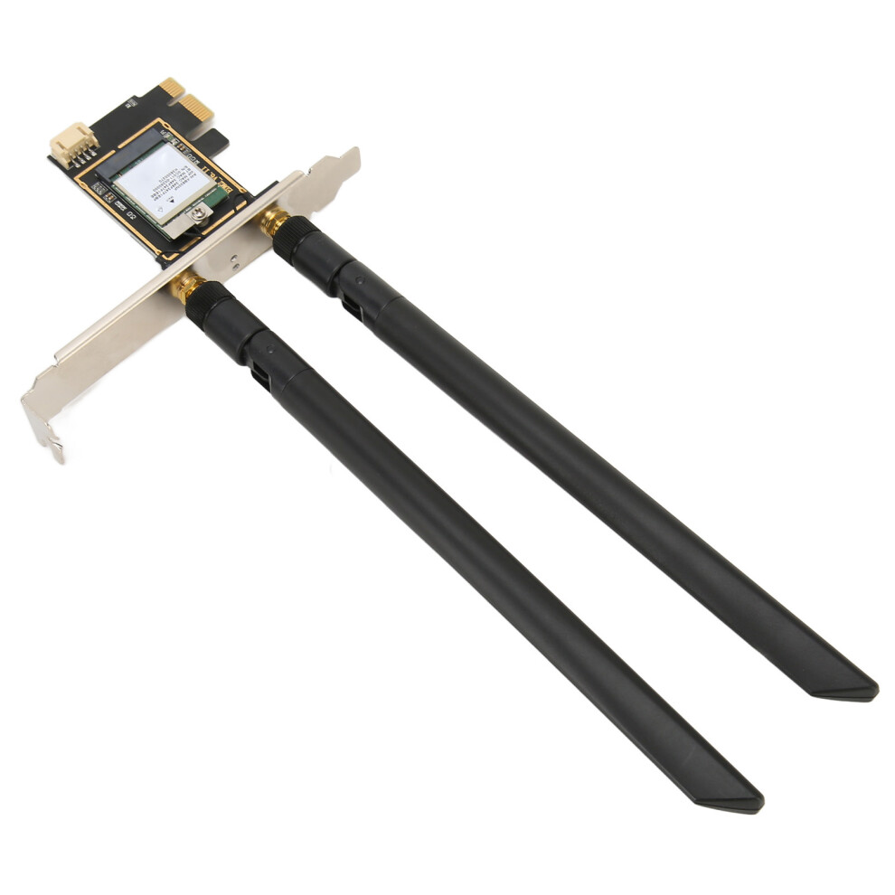 Pcie Wifi 6E Card 2.4G/5G/6Ghz Up To 2400Mbps Dual Antenna Mu Mimo Pcie Network Card For Win10/11 Desktop Chassis 9481315377291