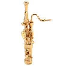 Miniature Basson Exquisite Color Elegant Strong Durable Metal High Simulation Mini Basson Model for Table Shelf Cabinet