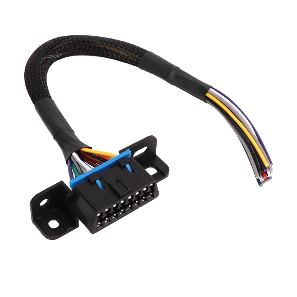 Obd2 Female To Open Cable 16Pin Durable Rugged Wear Resistant Dash Port Pigtail Fixed Wire Harness For Car 7691315382207