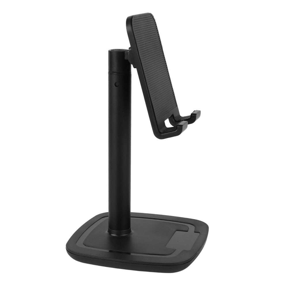 Aluminium Alloy Desktop Cell Phone Stand Foldable Telescopic Desk Mobile Phone Holder Black 9381315382762