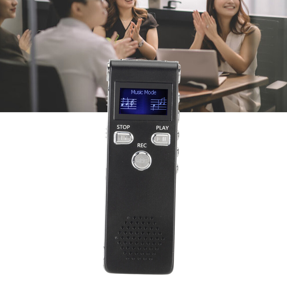 Digital Voice Recorder HD Noise Reduction Built in Dual Microphone Portable Recording Device MP3 Player for Lecture 8G-image-OPC-PHR77SF-NEW