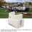 RV Awning End Plug White Solid Aluminum Durable Easy Installation Replacement for Sunchaser II 3