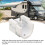 RV Awning End Plug White Solid Aluminum Durable Easy Installation Replacement for Sunchaser II 4