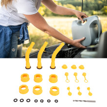 Gas Can Spout Replacement Kit 8mm Drill Bit Gas Can Nozzle Vent Cap Universal for Vehicles Lawn Mowers