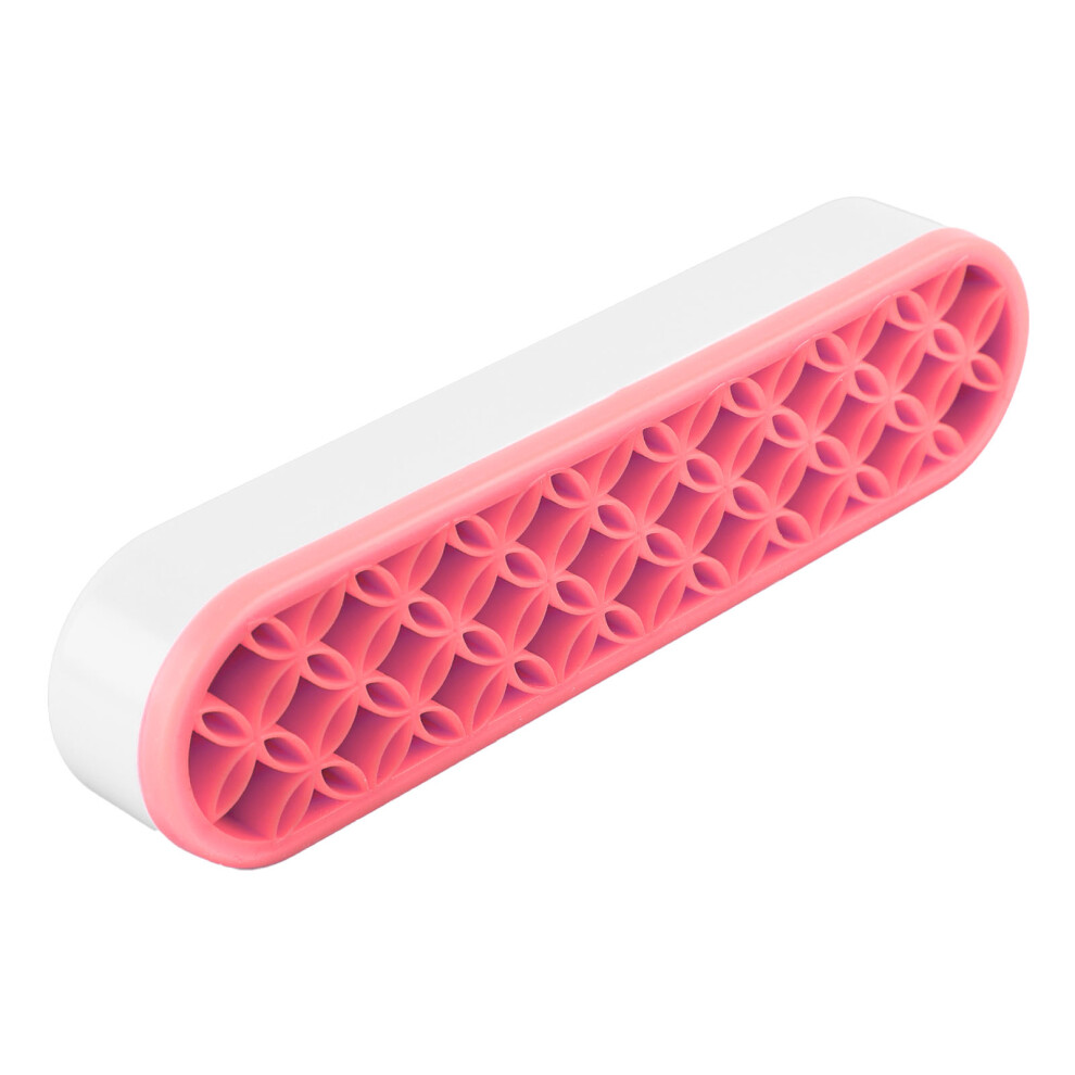 Silicone Makeup Brush Holder Assorted Slots Light Durable Stable Brush Storage Stand for Bedroom Office Desk Pink-image-OPC-PHR78MH-NEW