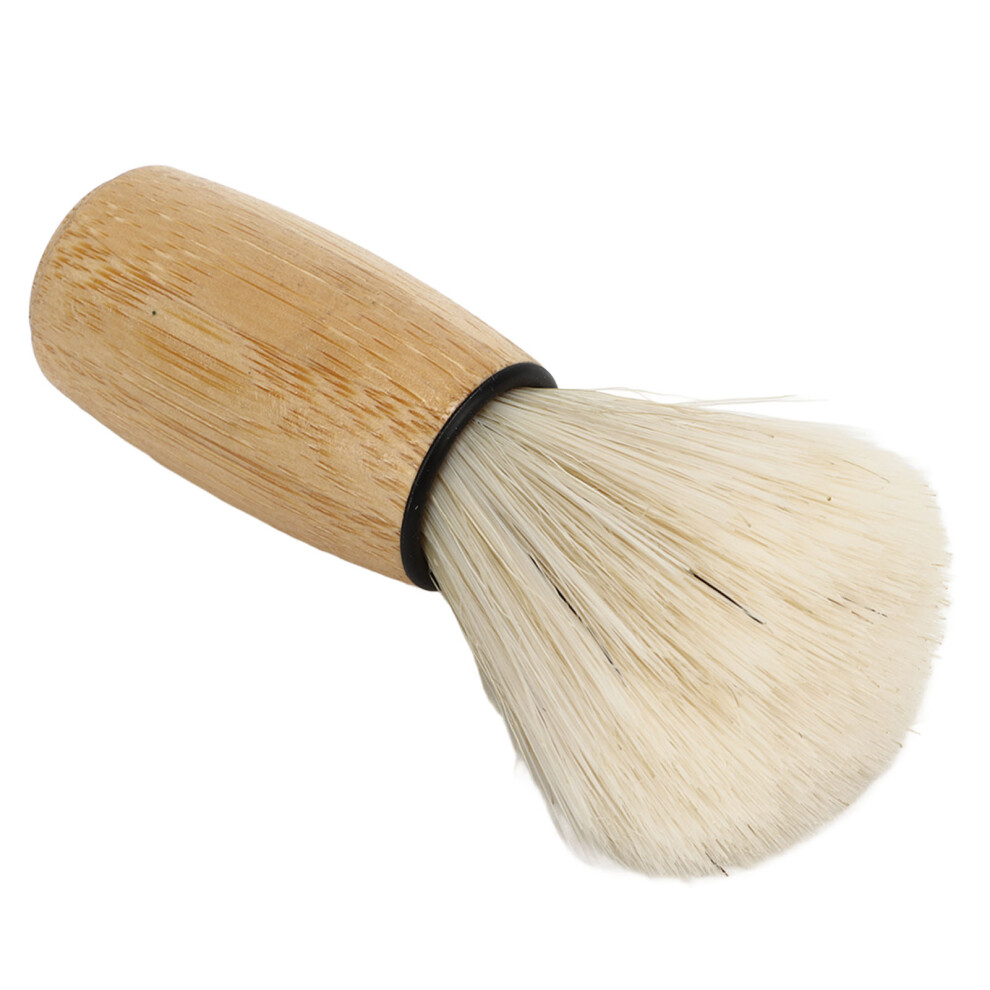 Men Shaving Brush Home Hair Salon Ergonomic Wooden Handle Soft Hair Shaving Brush Face Grooming Tool