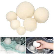 6pcs Wool Drying Balls Reduce Static Electricity Adsorb Impurities Fabric Softener Ball for Laundry