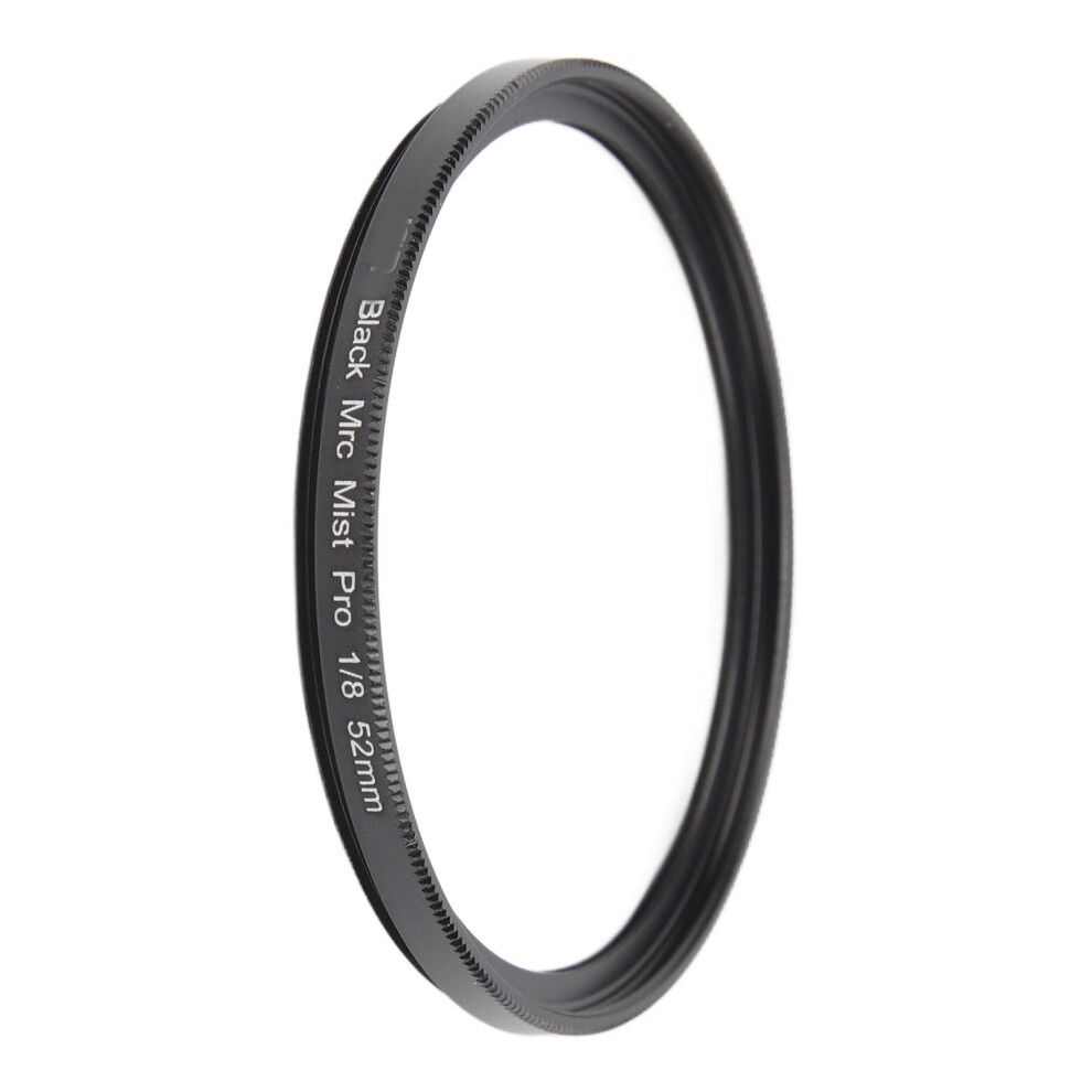 Camera Mist Filter 1/8 Soft Filter Portrait Soft Focus Filter For Video Vlog Portrait Photography 52Mm Black/Light 4161315401831