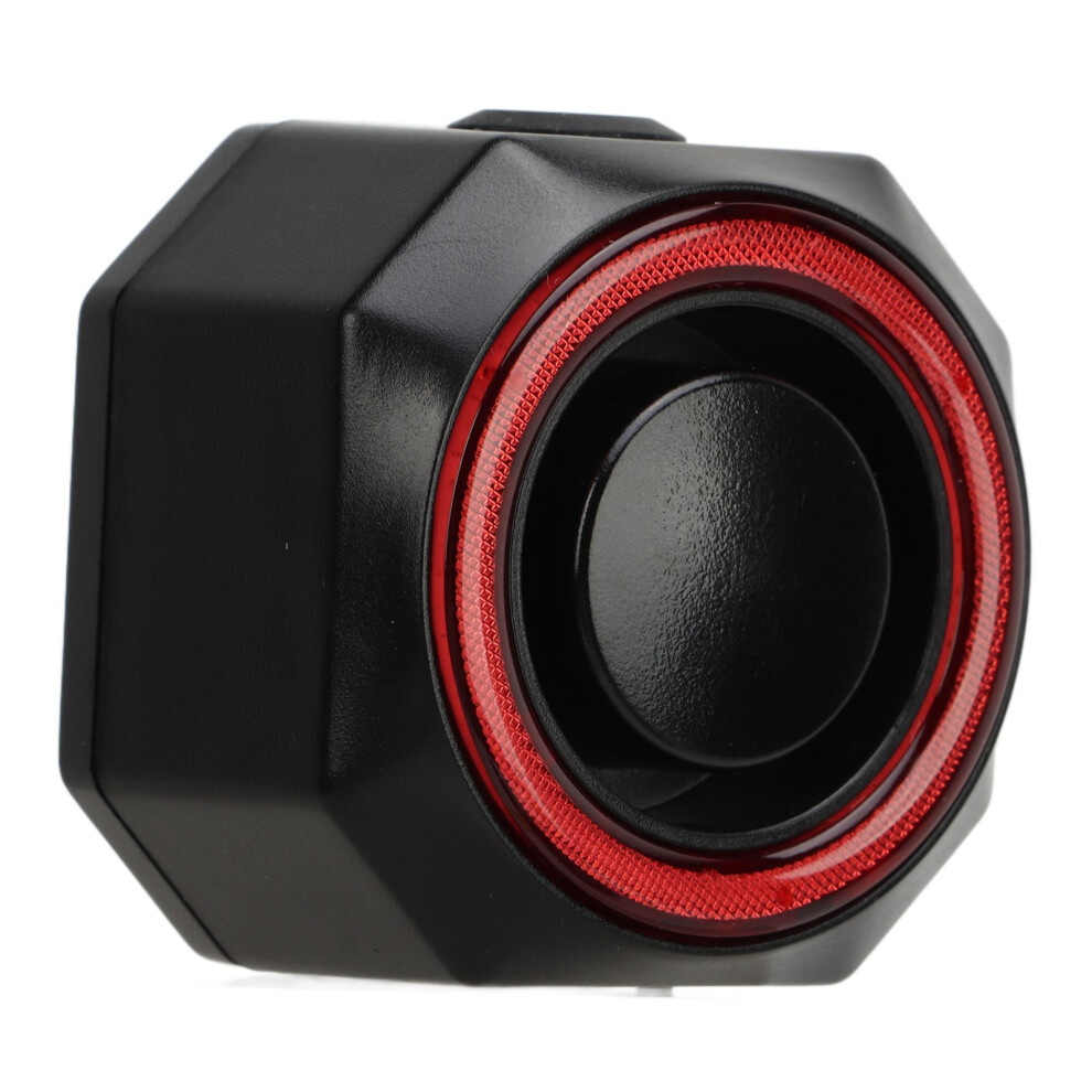 Bike Tail Light Alarm 4 Modes Light Sensitivity Adjustable Remote Control Waterproof Rechargeable Bike Anti Theft Alarm