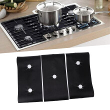 3Pcs PTFE Stove Cover Washable Stove Guard Cleaning Cover Oil Proof Gas Stove Pad for Home Restaurant Office