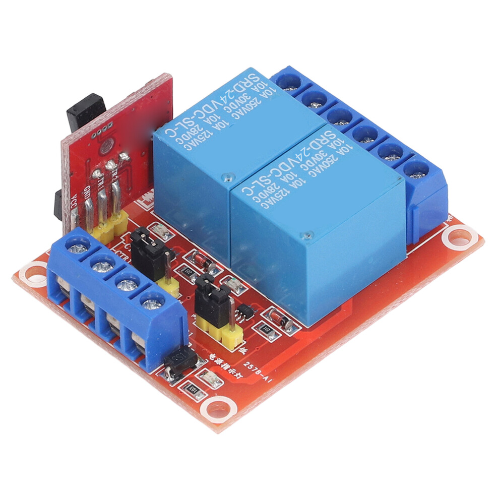 2 Channel Infrared Remote Control Switch Relay Module High Low Bidirectional Trigger Remote Control Relay Dc24v Operating Voltage 9351315416064