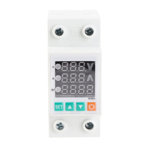 Three Display Adjustable Voltage Protector Intelligent Over Voltage Under Voltage Over Current Protect Device Home Self Resetting Voltage P 2