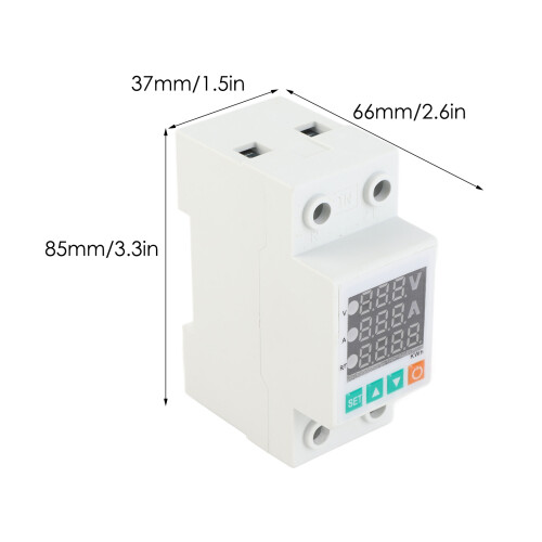 Three Display Adjustable Voltage Protector Intelligent Over Voltage Under Voltage Over Current Protect Device Home Self Resetting Voltage P 1