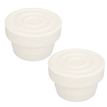 2 Pcs Pool Ladder Bumpers Ladder Tubing Inside End Plug Caps Swimming Pool Accessory Supplies S 5.7x5.7x3.7cm