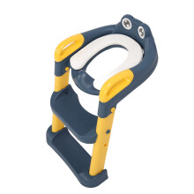 Kids Potty Training Seat Foldable Prevent Slipping Baby Toilet Potty Seat with Step Stool Ladder Yellow